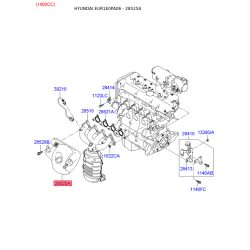 Кронштейн системи випуску ВГ 28525-26003 Mobis