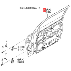 Лонжерон пола багажника 69100-3C101 Mobis
