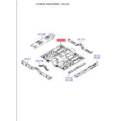 Лонжерон підлоги 65111-2D010 Mobis