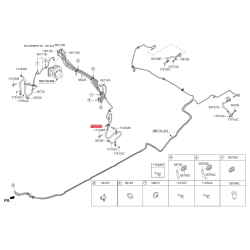Шланг тормозной передний левый 58731-A7000 Mobis