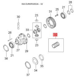 Шайба упорная АКПП MFU60-19603 Mobis