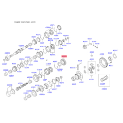 Шестерня, вторинний вал 43270-22800 Mobis