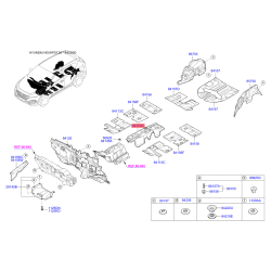 Накладка туннеля днища кузова 84250-D7000 Mobis