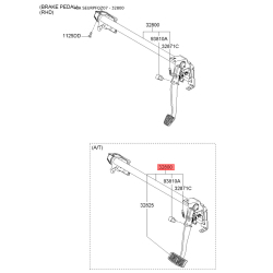 Педаль тормоза 32800-1F100 Mobis