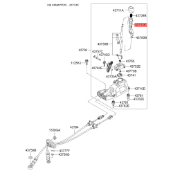 Важіль перемикання передач 43713-1G000 Mobis