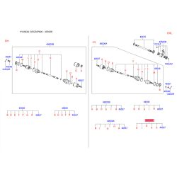 Чохол півосі (пильник) приводного валу лівий 49506-25D00 Mobis