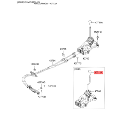 Ручка рычага переключения передач МКПП 43711-38200 Mobis