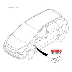 Бічний габаритний ліхтар правий 92304-1M000 Mobis