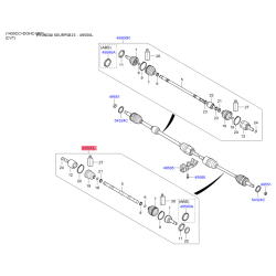 Привідний вал лівий 49500-1R300 Mobis