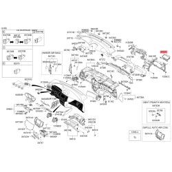 Подушка безопасности пассажирская на переднюю панель 84530-2G600 Mobis