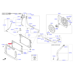 Облицовка / защитная накладка, облицовка радиатора 29135-D7000 Mobis