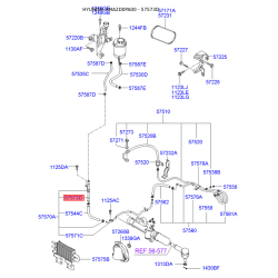 Гидравлический шланг(трубка), рулевое управление 57573-2D000 Mobis