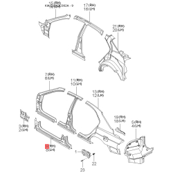Електропривід замка двері правий 95780-3C000 Mobis