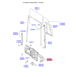 Підйомний пристрій для вікон правий 83406-26000 Mobis