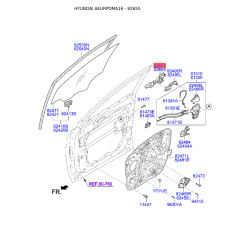 Ручка дверей ліва 82655-2W700 Mobis