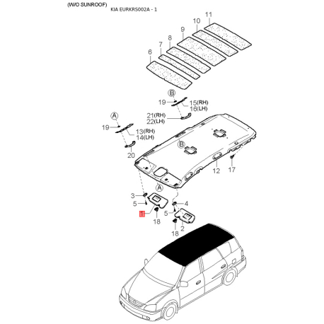 Перетворювач крутного моменту 0K2C1-19100A Mobis - 0K2C119100A - схема з каталогу 1, EURKRS002A 0K2C119100A