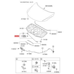 Упор капота и его крепление 81170-1M000 Mobis