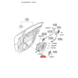 Подъемное устройство для окон правое 83402-2G010 Mobis