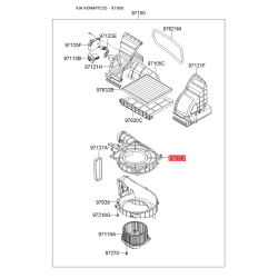 Крышка (корпус или кронштейн) отопителя 97111-1G000 Mobis