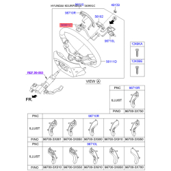 Проводка (жгут) рулевого колеса 56190-3X050 Mobis