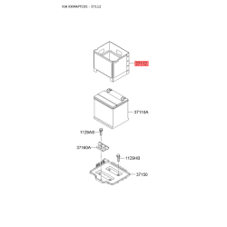 Крепление аккумулятора 37112-1G110 Mobis