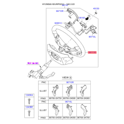 Руль (рулевое колесо) голый 56111-3X000HZ Mobis