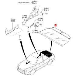 Повітропровід системи опалення та кондиціонування 97451-FD000 Mobis