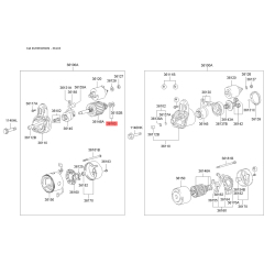 Втулка, вал стартера задний 36103-21740 Mobis