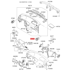 Воздуховод системы отопления и кондиционирования правый 97480-1G000CA Mobis