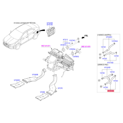 Шланг (патрубок) системи охолодження 97311-F3200 Mobis