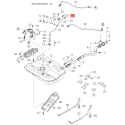 Крепления бачка и трубок гидроусилителя руля (ГУР) 0K2A2-32422 Mobis
