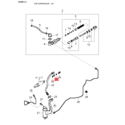 Затискач, молдинг / захисна накладка 0K2A2-3241A Mobis