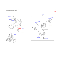 Кільце форсунки ущільнювальне 35313-32850 Mobis