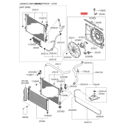 Вентилятор радіатора охолодження 25380-2G670 Mobis