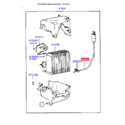 Термистор кондиционера 97608-22000 Mobis
