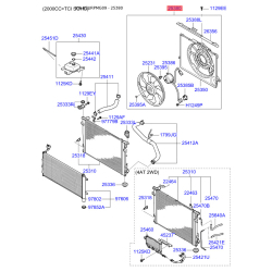Вентилятор радиатора охлаждения 25380-2G660 Mobis