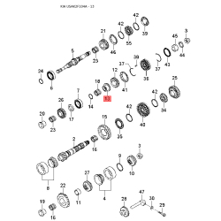 Ручка двери, внутреннее оснащение правая 82621-2F000NZ Mobis