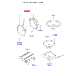 Динамік дверей, торпеди, бампера або задньої полиці 96330-2D001 Mobis