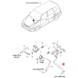 Дзеркальний елемент зовнішнього дзеркала задній правий 0K2FE-69125 Mobis