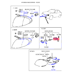 Фара протитуманна ліва 92201-22300 Mobis