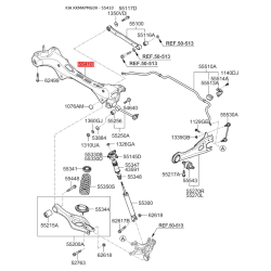 Підрамник задній (поперечна балка) 55410-2G001 Mobis