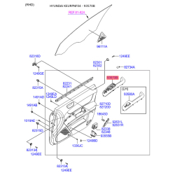 Блок кнопок склопідйомника 93570-3K310QS Mobis
