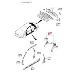 Проводка (джгут, коса) дверей 91900-FD032 Mobis