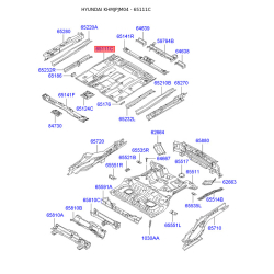 Днище кузова 65111-2E011 Mobis