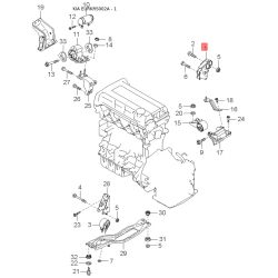Пістон (кліпса) оббивки салону верхній 0K2FC-50371 Mobis