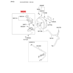Цилиндр тормозной главный 58510-2P300 Mobis