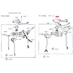 Витая пружина, подушка безопасности 93490-34600 Mobis