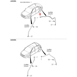 Ущільнення дверей ліве 83110-2F000IM Mobis