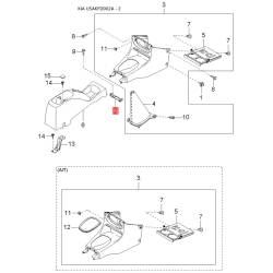 Блок кнопок стеклоподъёмника левый 93580-FD20001 Mobis