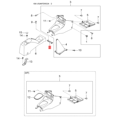 Блок кнопок стеклоподъёмника левый 93580-FD20001 Mobis - 93580FD20001 - схема с каталога 2, USAKFD002A 93580FD20001